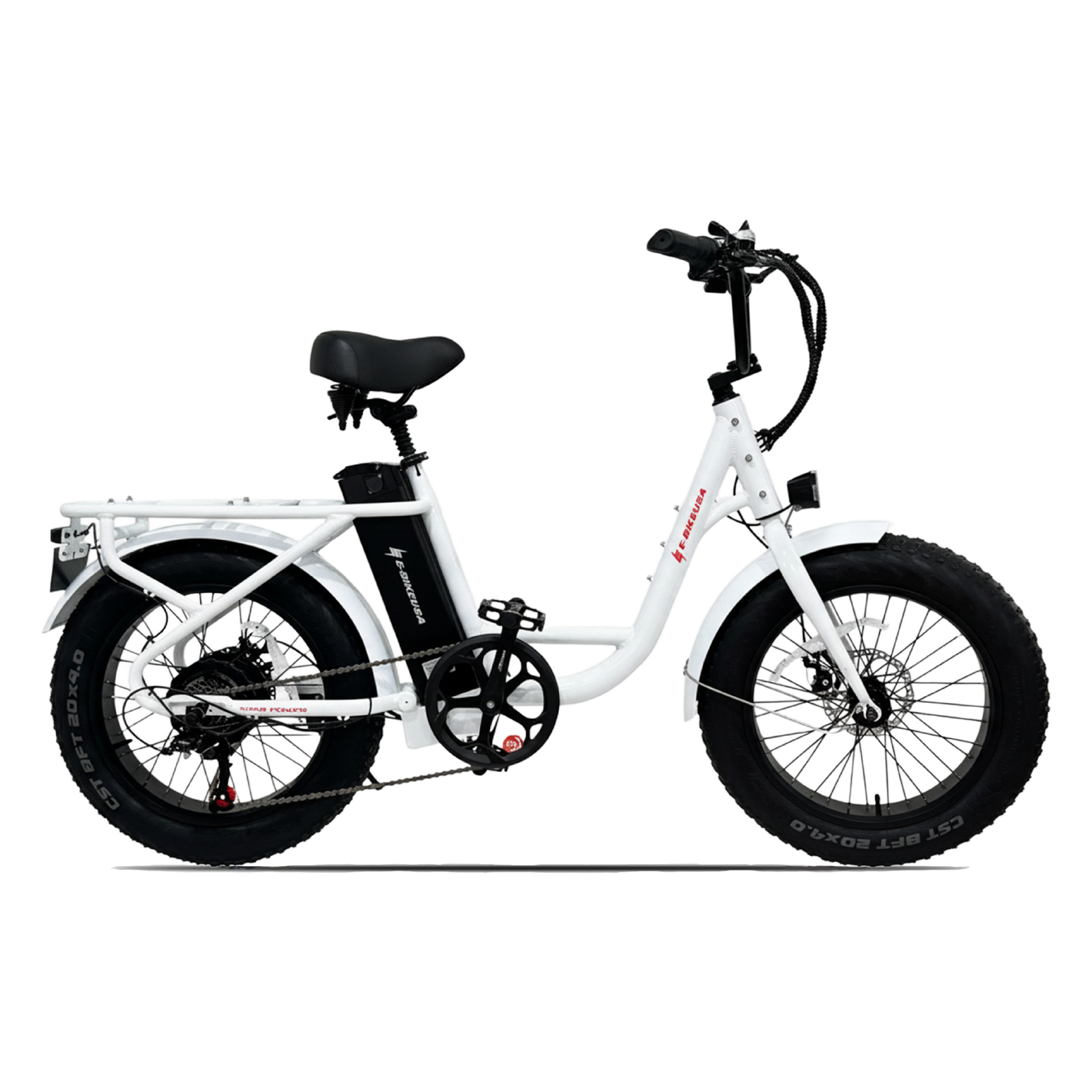 E-Bike USA Star Power - Cruiser Commuter Fat Tire Step-Through E-Bike