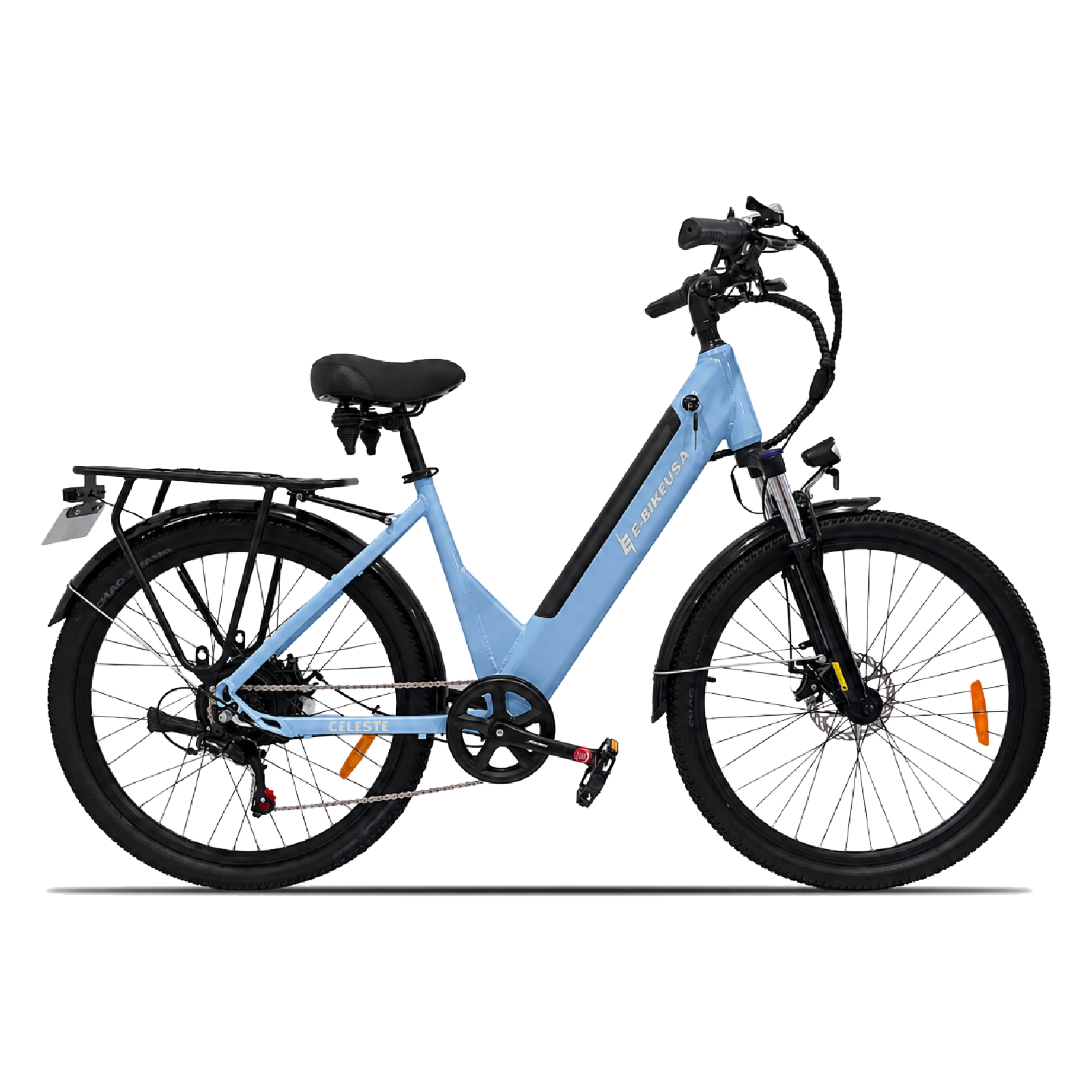 E-Bike USA Celeste F - Cargo Commuter Cruiser Road Step-Through E-Bike