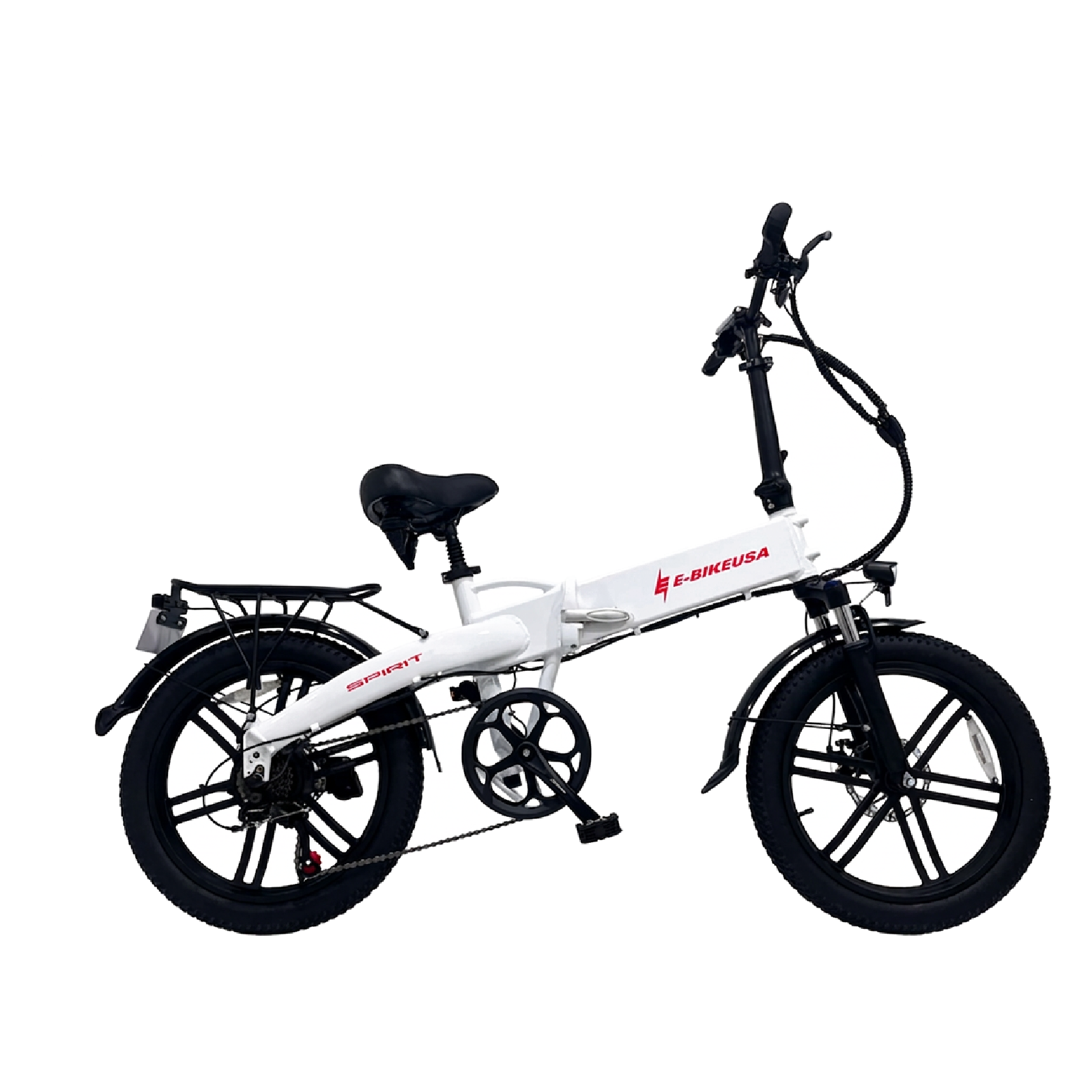 E-Bike USA Spirit - Folding BMX-Style Cargo Commuter E-Bike
