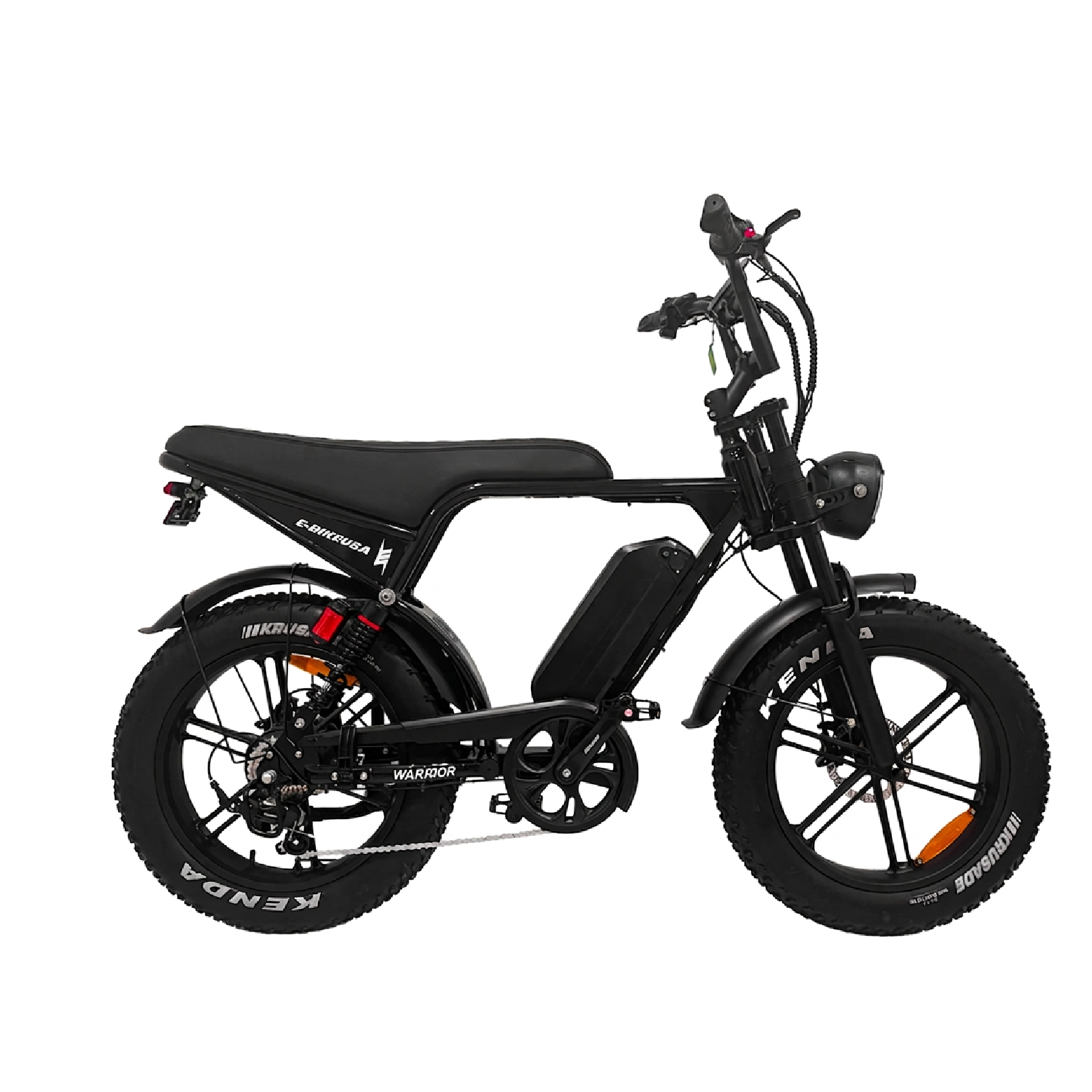 E-Bike USA Warrior - Fat Tire Motorbike-Style Commuter Road/Offroad E-Bike