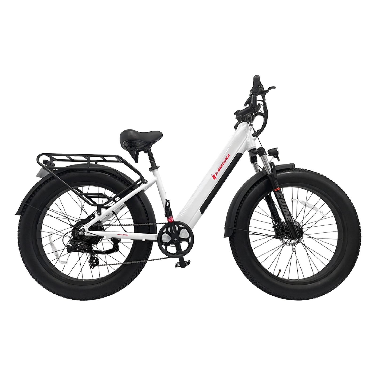 E-Bike USA Amazing F - Fat Tire Cargo Commuter Cruiser Road/Offroad Step-Through E-Bike