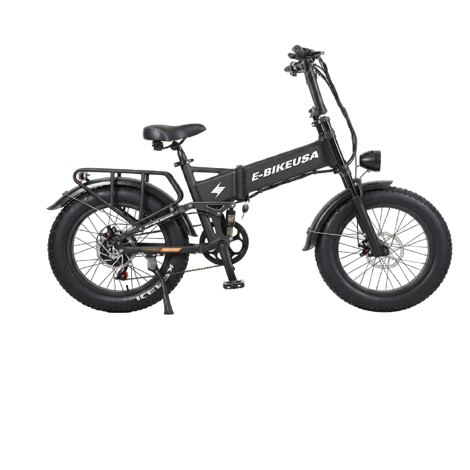 E-Bike USA Express 750 - Folding Fat Tire BMX-Style Cargo Commuter E-Bike